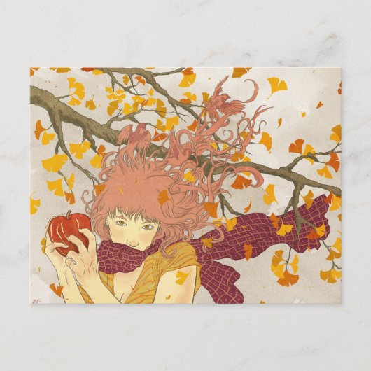 Duits voor het najaar briefkaart (Voorkant)