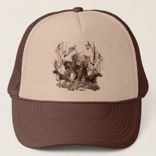 Duits Wirehaire Pointer Trucker Hat Pet