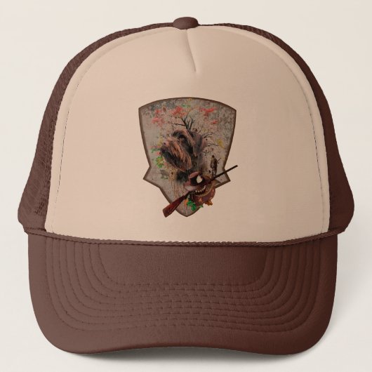 Duits Wirehaire Pointer Trucker Hat Pet (Voorkant)