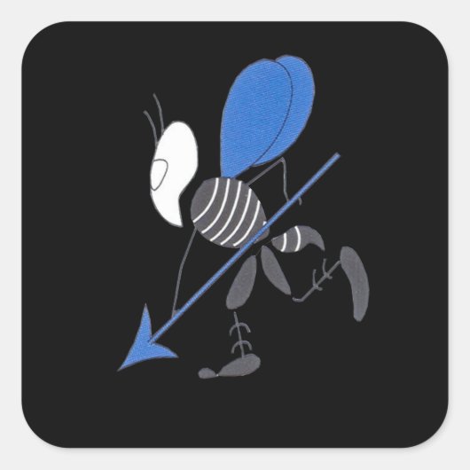 Duits WW2-luchtmachtembleem Vierkante Sticker (Voorkant)