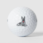 Duits zwart golfballen (Voorkant)