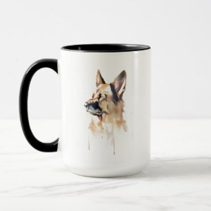 Duitscher Herdersmug, Hond Moeder Koffiekopje Mok