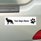 Duitse ジ Shepherd Dog ャ・ シ ェーンマ Bumpersticker (Op auto)