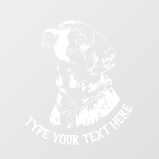 Duitse aanwijzer Decal Personalized Dog Window Cli (Vel)