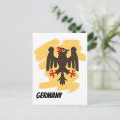 Duitse adelaar briefkaart (Staand voorkant)