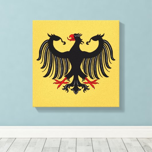 Duitse adelaar canvas afdruk (Insitu (Houten vloer))