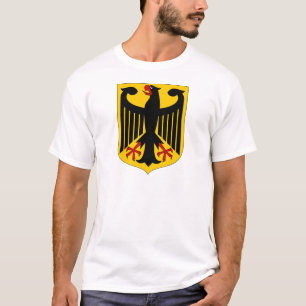 Duitse adelaar over gele schild t-shirt