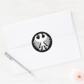 Duitse Adelaar Ronde Sticker (Envelop)