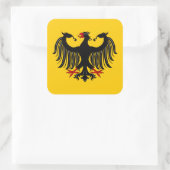Duitse adelaar vierkante sticker (Tas)