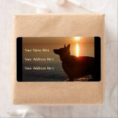 Duitse Adresetiketten van schapen Etiket (Insitu)