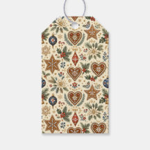Duitse Alpen Folklore Kerstcadeautags