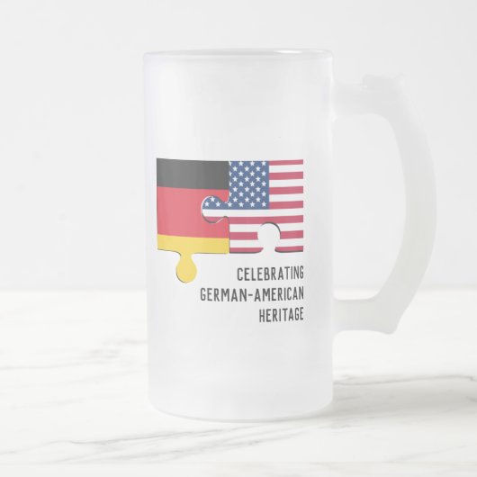 DUITSE AMERIKAANSE erfgoederen | Monogram Matglas Bierpul (Rechts)
