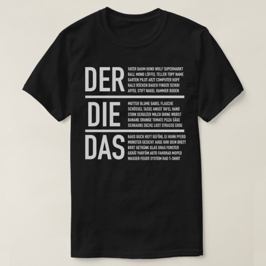 Duitse artikelen Schatblad 2 T-shirt (Design voorkant)