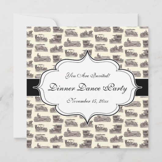 Duitse auto's voor Antiek autoclub Kaart (Achterkant)