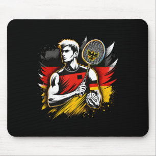 Duitse badmintonliefhebber racket shuttle Duitslan Muismat