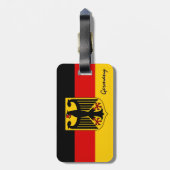 Duitse Bagagelabels, patriottische Duitse vlag Bagagelabel (Achterkant verticaal)