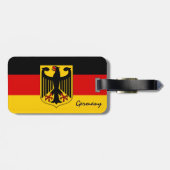 Duitse Bagagelabels, patriottische Duitse vlag Bagagelabel (Achterkant horizontaal)