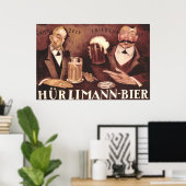  Duitse balie Pub Art Poster Hurlimann (Thuiskantoor)