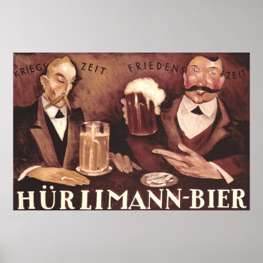  Duitse balie Pub Art Poster Hurlimann (Voorkant)