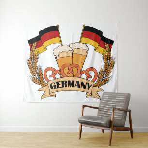 Duitse band voor bier wandkleed