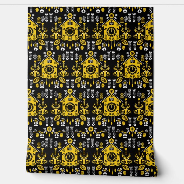 Duitse Bauernmalerei volkskunst Behang (Afrollen)