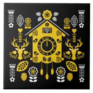 Duitse Bauernmalerei volkskunst Tegeltje