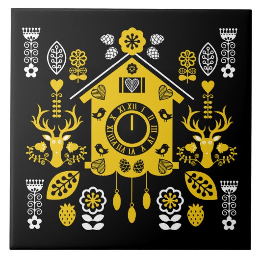 Duitse Bauernmalerei volkskunst Tegeltje (Voorkant)