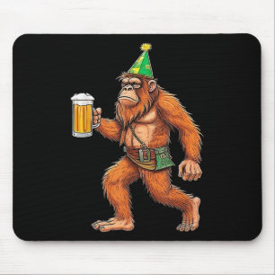 Duitse Bigfoot Sasquatch Beer Lederhose Funny _1 Muismat