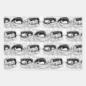 Duitse  bosdierentuin inpakpapier vel (Voorkant)