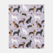 Duitse Botten en paws Fleece Blanket (Voorkant)