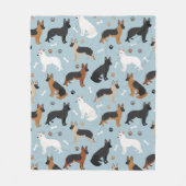 Duitse Botten en paws Fleece Blanket (Voorkant)