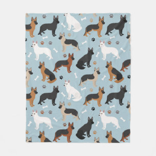 Duitse Botten en paws Fleece Blanket