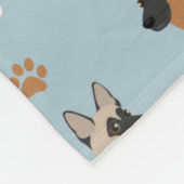 Duitse Botten en paws Fleece Blanket (Hoek)