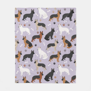 Duitse Botten en paws Fleece Blanket Deken