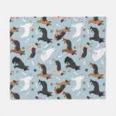 Duitse Botten en paws Fleece Blanket Deken (Voorkant (Horizontaal))