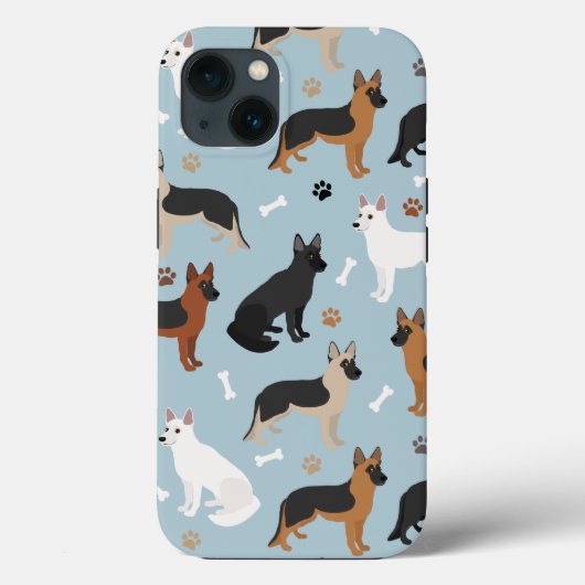Duitse Botten Shepherd en Paws Hoesje-Mate iPhone Case-Mate iPhone Case (Achterkant)