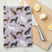 Duitse Botten van Shepherd en Paws Kitchen Towel Theedoek (Quarter Fold)