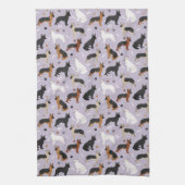 Duitse Botten van Shepherd en Paws Kitchen Towel Theedoek (Verticaal)