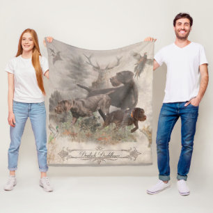 Duitse buitenloods Wirehaire Pointer Tapestry Fleece Deken