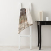 Duitse buitenloods Wirehaire Pointer Tapestry Sherpa Deken (In situ)