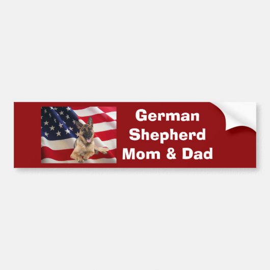 Duitse Bumpersticker Shepherd (Voorkant)