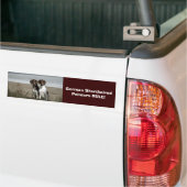 Duitse Bumpersticker Shorthaired Pointer (Op Truck)