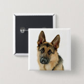 Duitse Button Shepherd Dog Pin (Voorkant /achterkant)