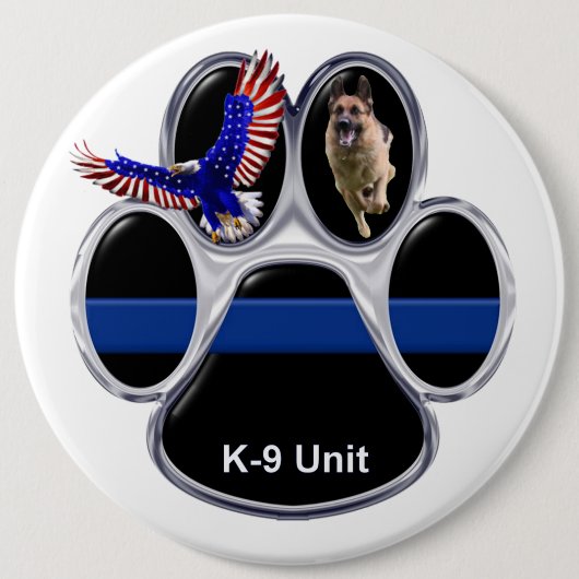 Duitse Button Shepherd Thin Blue Line (Voorkant)