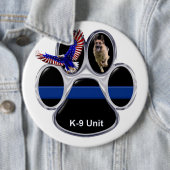 Duitse Button Shepherd Thin Blue Line (In situ)
