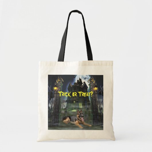 Duitse Canvas tas Shepherd Halloween (Voorkant)