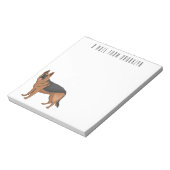 Duitse cartoon herder notitieblok (Gedraaid)