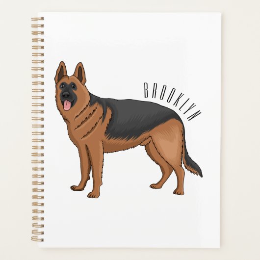 Duitse cartoon herder planner (Voorkant)