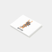 Duitse Cartoon K9 Dog Design Post-it® Notes (Schuin)
