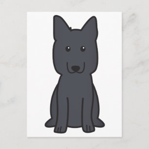 Duitse Cartoon Shepherd Dog Briefkaart